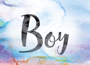 boy word art image