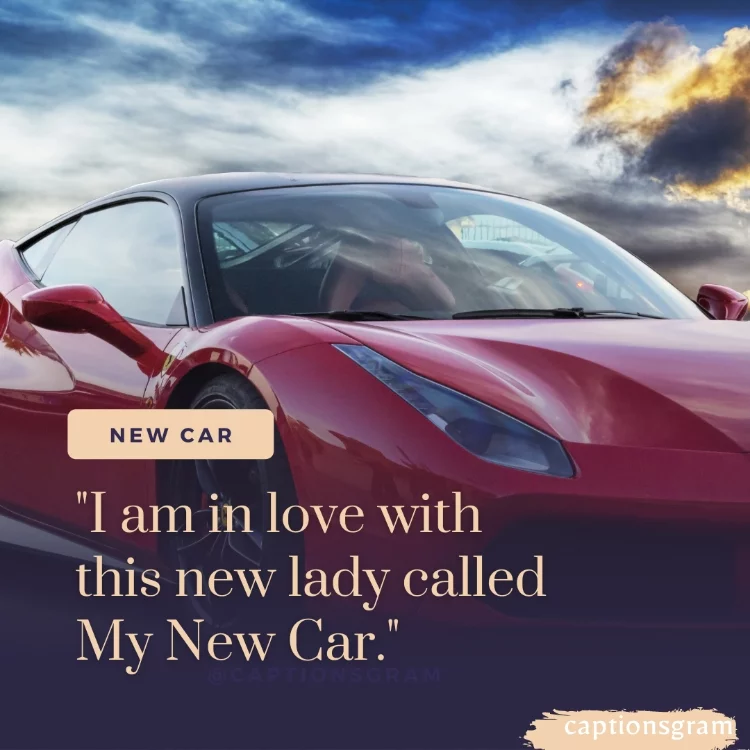 "I am in love with this new lady called My New Car."
