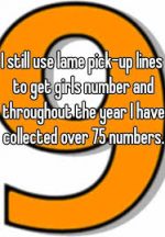 Pick up for lines asking number Pick Lines