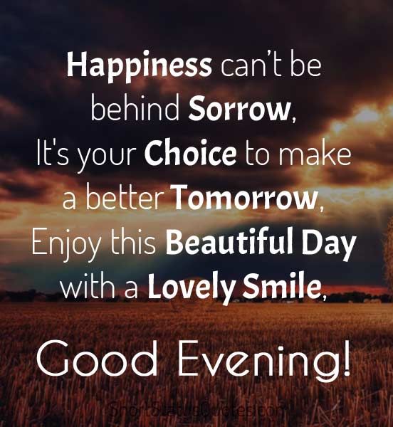 Good Evening Status Messages Quotes For Friends With Lovely Wishes
