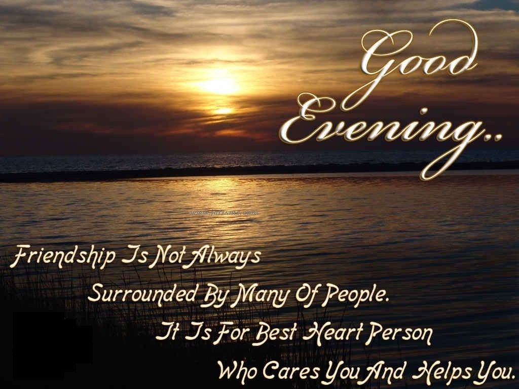 Good Evening Status Messages Quotes For Friends With Lovely Wishes