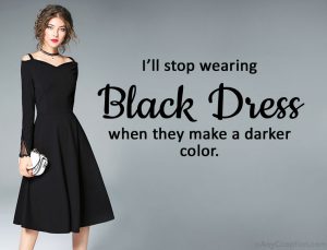 Cool Sassy Black Dress Instagram Captions